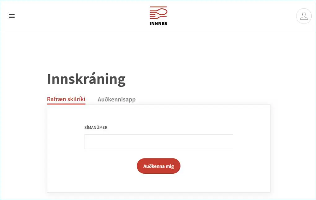 Ný innskráningarþjónusta fyrir innnes.innskra.me