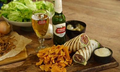 Roast beef vefja